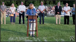  School Board Chairperson at Podium